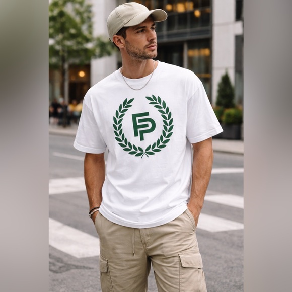 Flint Park Other - Flint Park White Logo Graphic T-Shirt Green Laurel FP Tee NWT